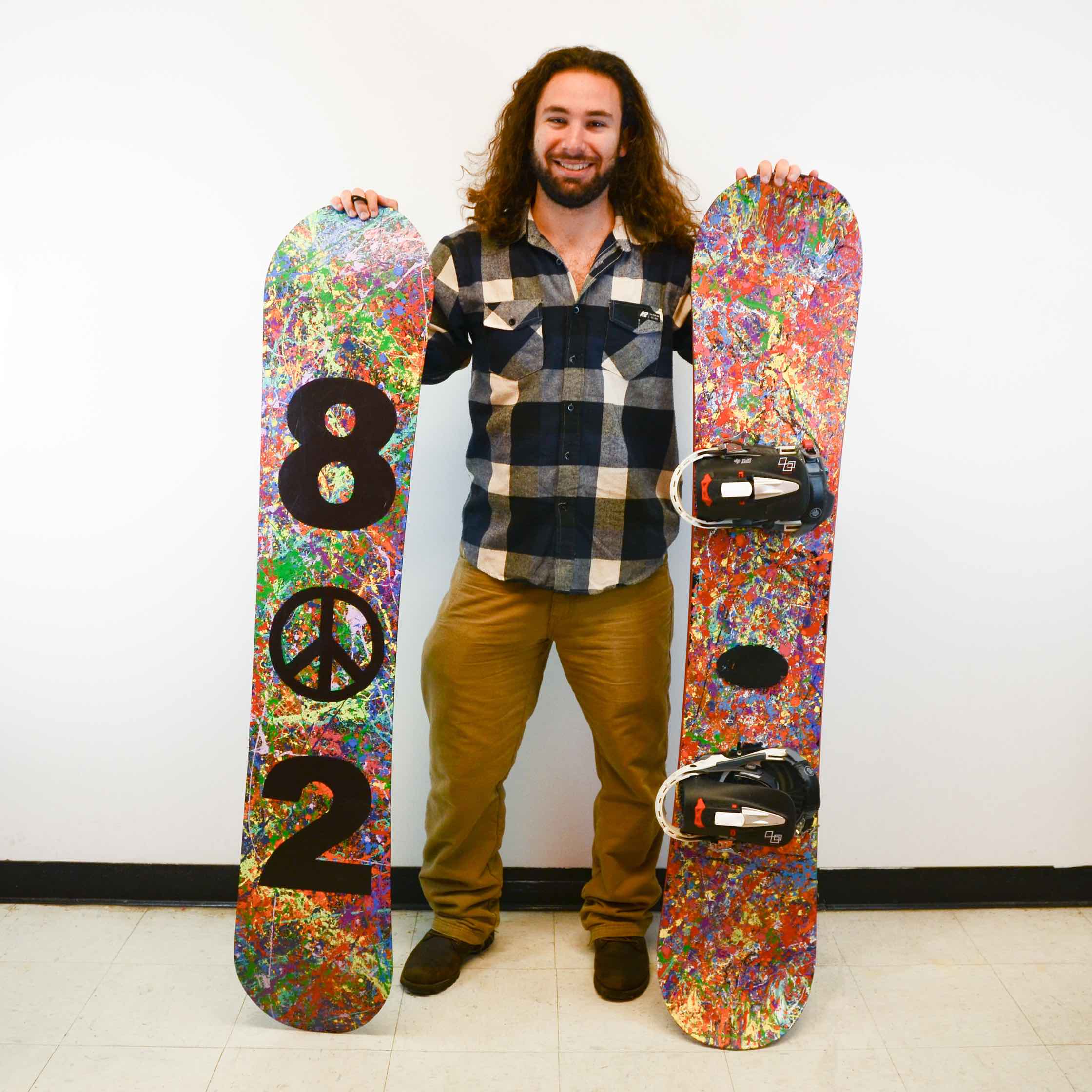 Member Projects: Even Greenwald’s Painted Snowboards and Skis