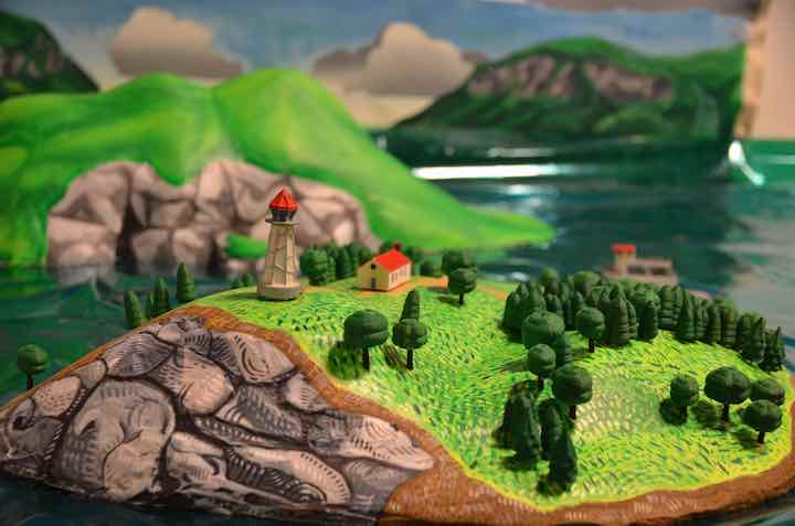 Alex Consantino- Mini Landscape-3D Printed, CNC Milled, and Painted
