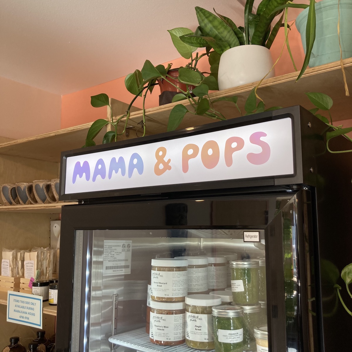Member Made: custom signage for Mama & Pops