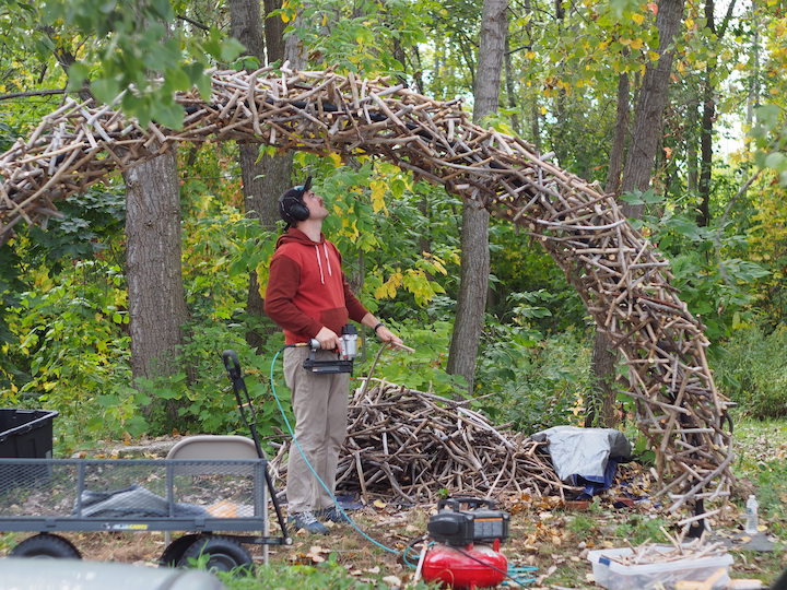 Member Made: Clay’s Drift Wood LED Archway